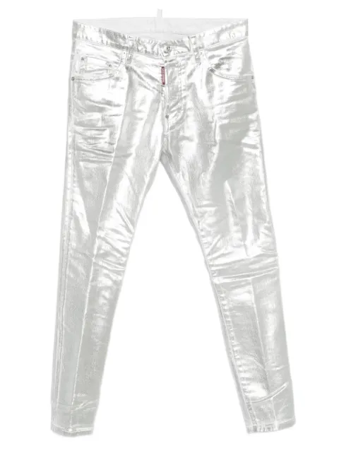 DSQUARED2 metallic-finish jeans 
