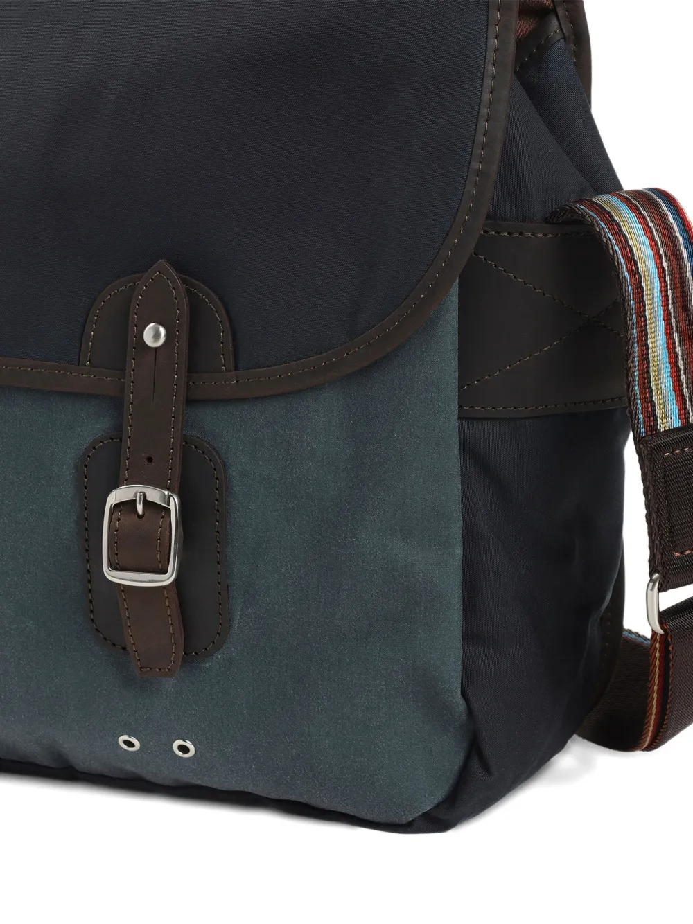 Barbour Paul Smith Tarras gewaxte schoudertas Zwart