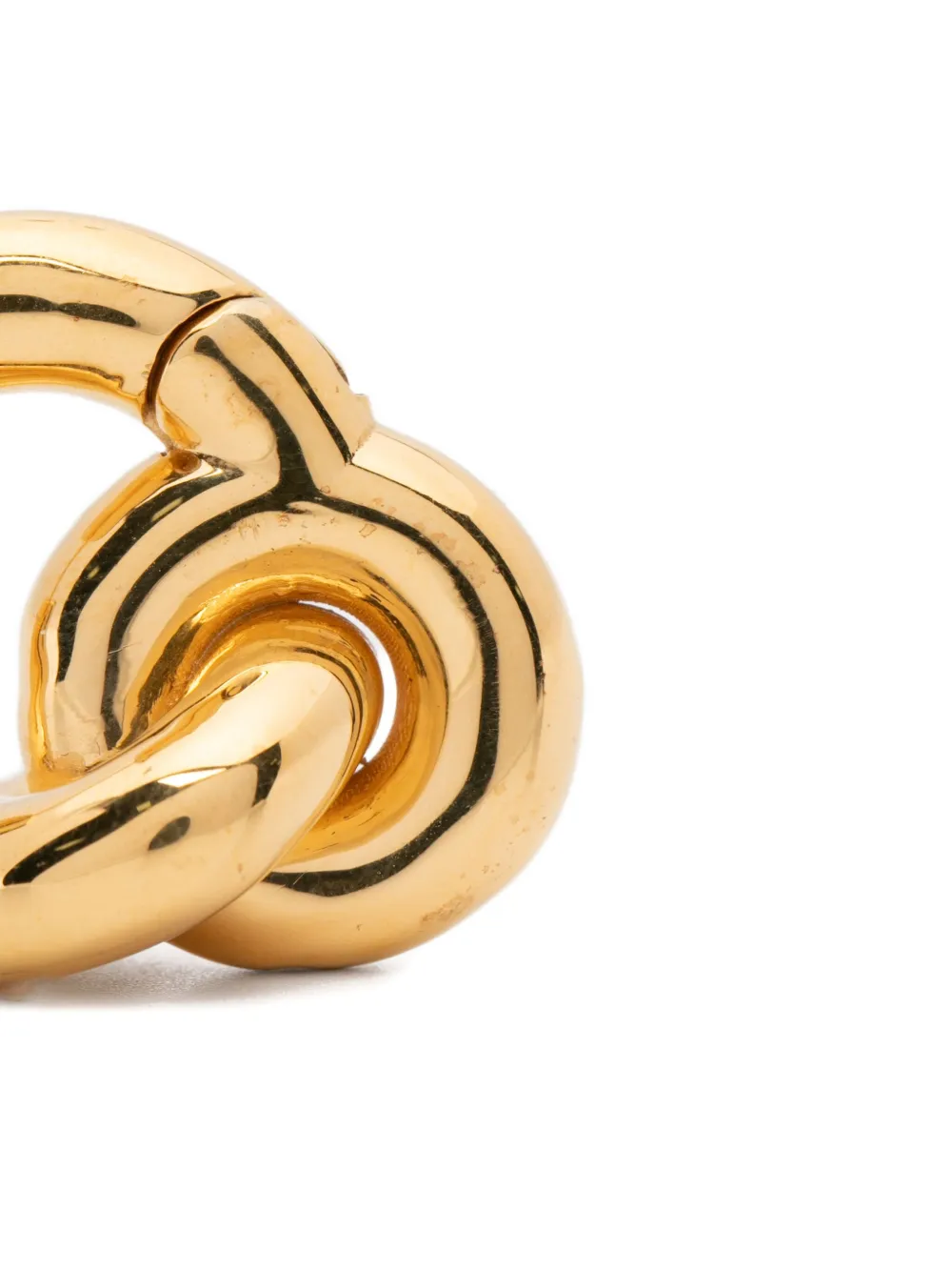 Uncommon Matters Mini Knot Creoles Earrings In Gold