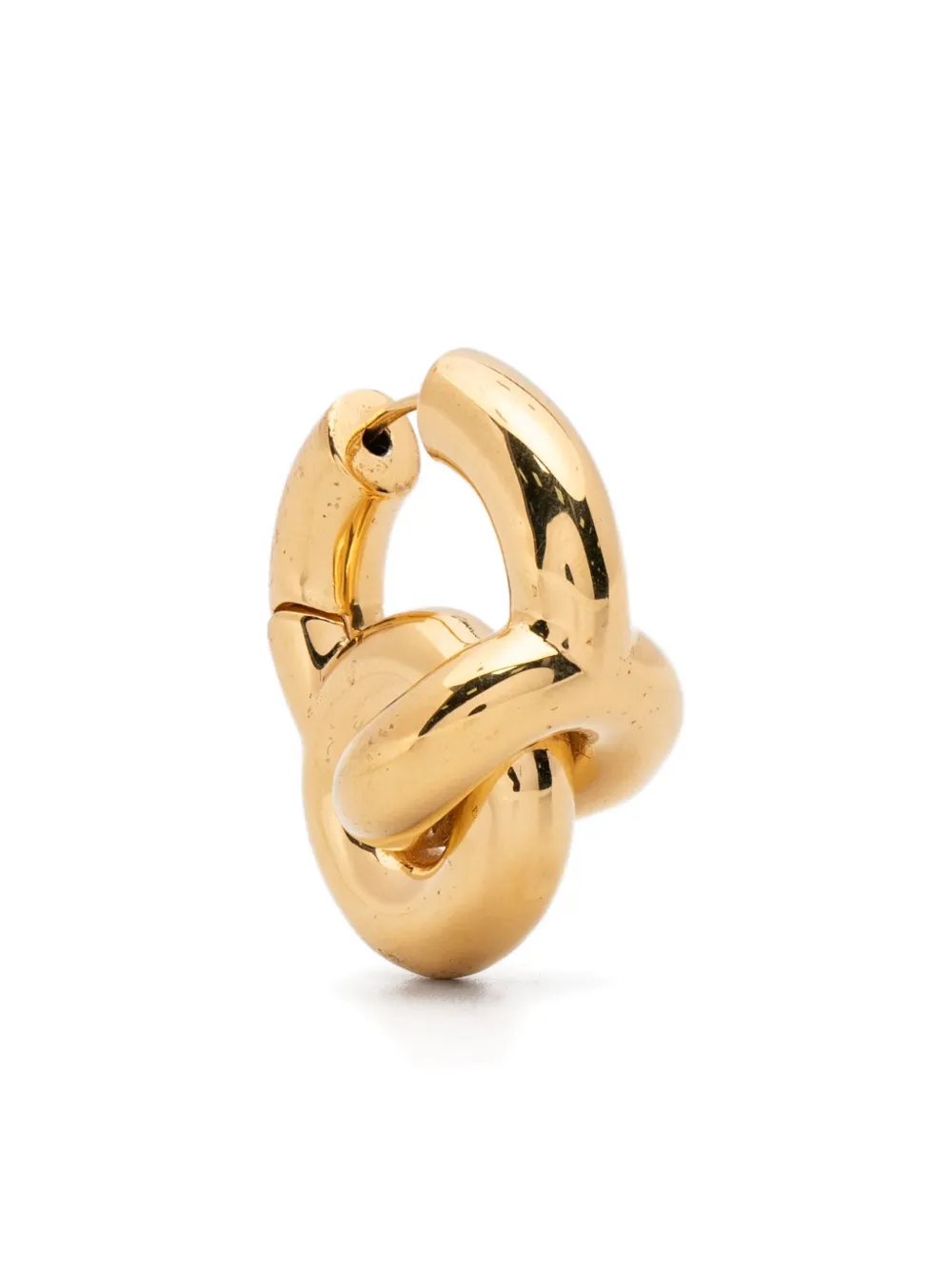 Uncommon Matters Mini Knot Creoles Earrings In Gold