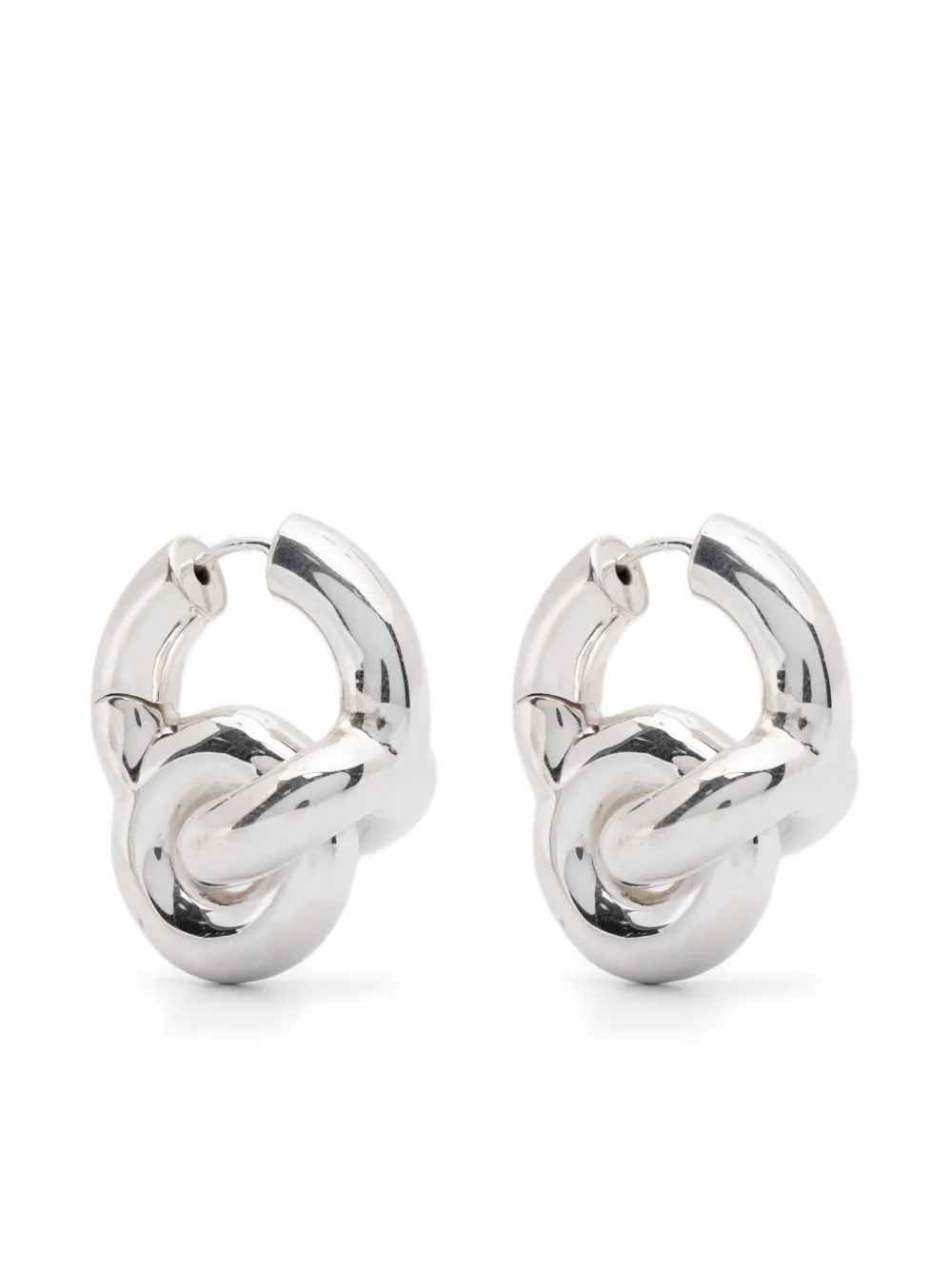 Uncommon Matters mini boucles d'oreilles Knot Creoles | argent | Image 1