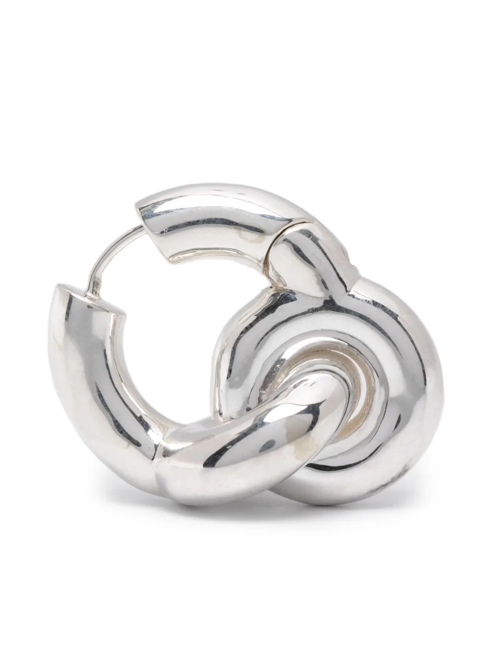  Uncommon Matters Pendientes Knot Creoles Mini - Plateado 