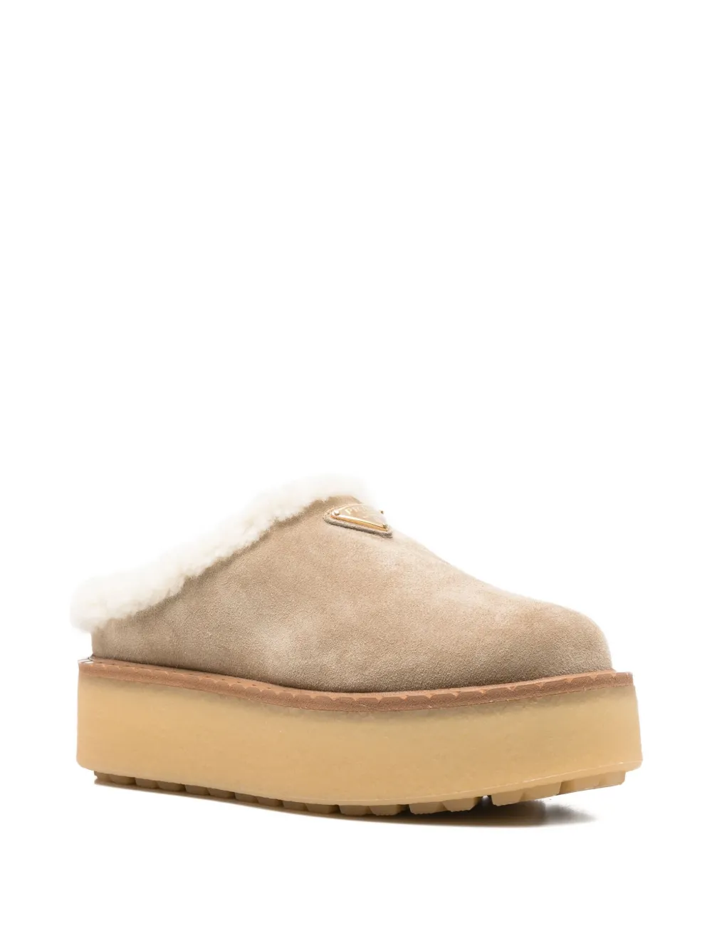 Prada Suède instappers - Beige
