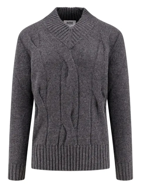 Alpha Industries cable-knit sweater