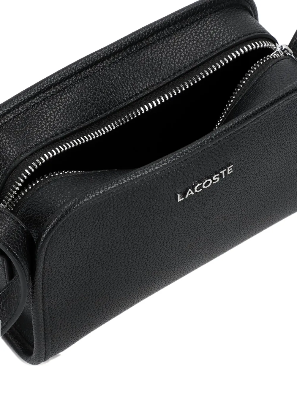 Lacoste Crossbodytas met logoplakkaat Zwart