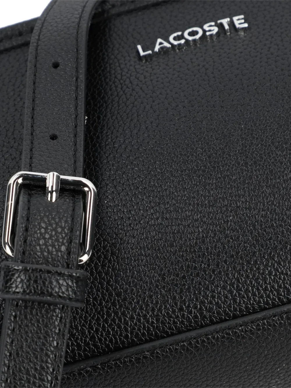 Lacoste Crossbodytas met logoplakkaat Zwart