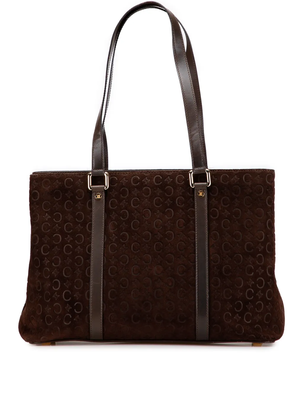 Celine Pre-Owned 2000 C Macadam Suede tote bag | Brown | Image 1