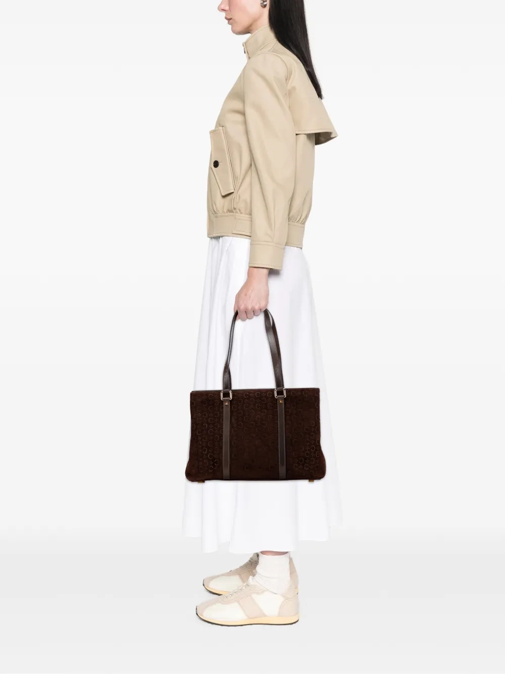 Celine Pre-Owned 2000 C Macadam Suede tote bag | Pre-Owned | Image 2