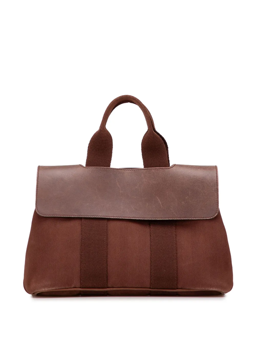 Hermès Pre-Owned 1990-2014 Toile and Swift Valparaiso PM handbag | Brown | Image 1