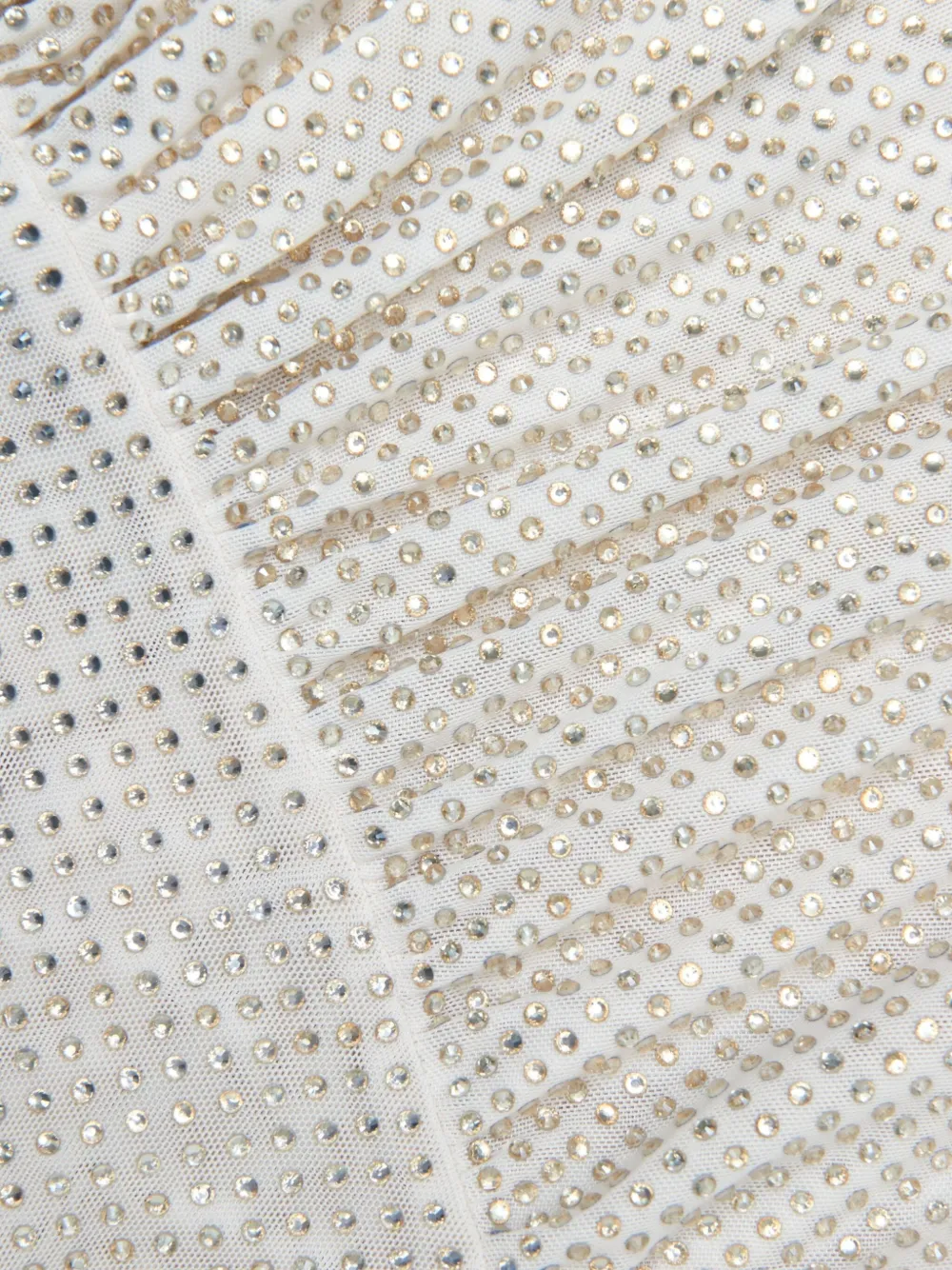 Self-Portrait Uitgesneden midi-jurk Beige