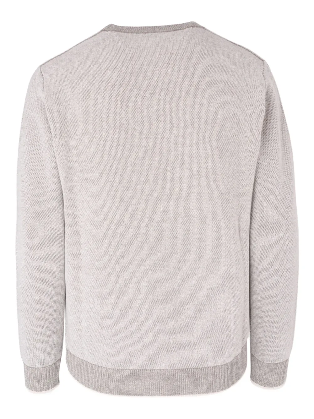 Peserico ribbed trim sweater - Beige