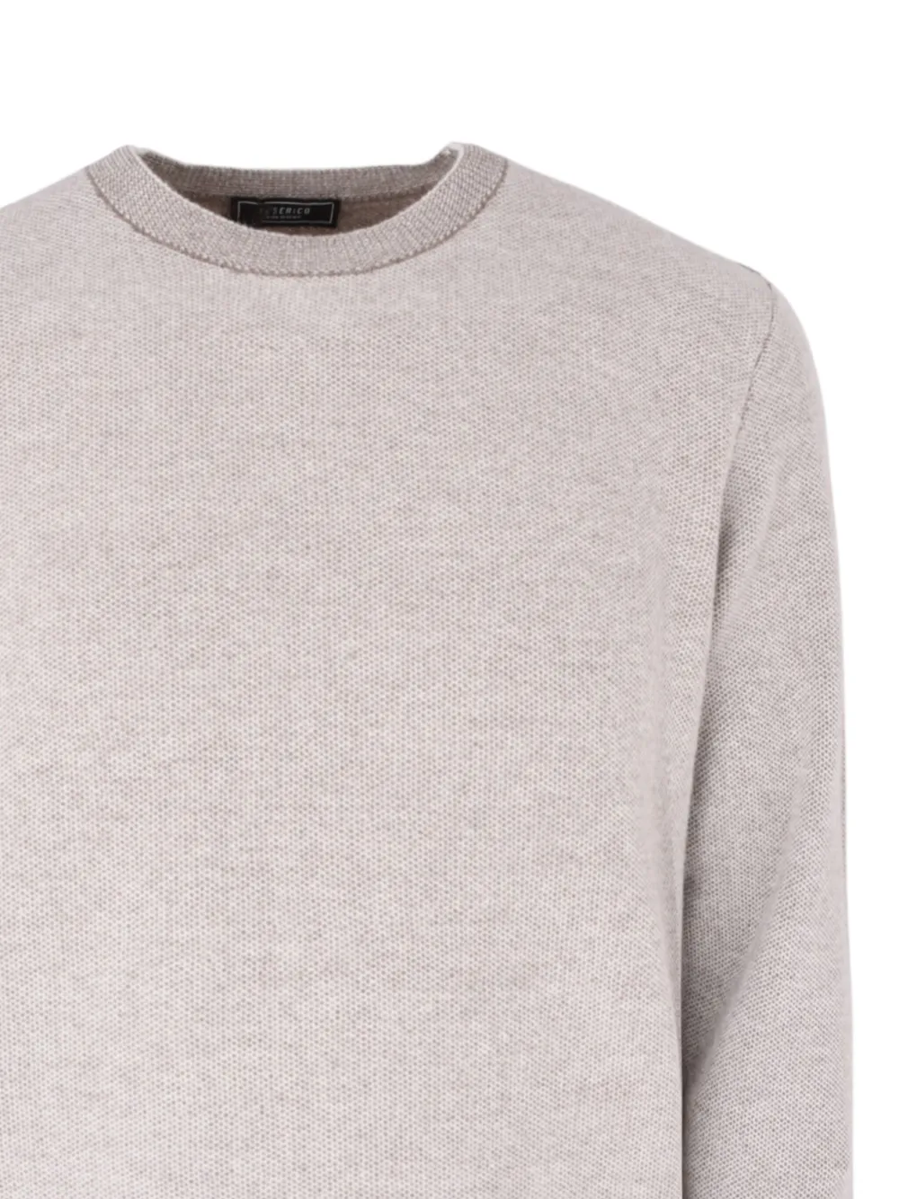 Peserico Trui met geribbelde afwerking Beige