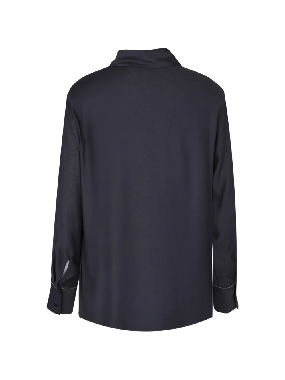 Peserico contrast-trim button-down shirt Blauw