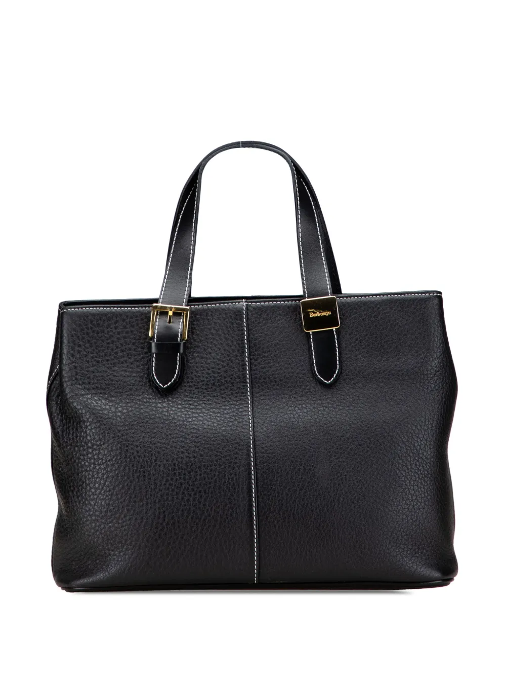 Pre-owned Burberry 20th Century Leather Tote Bag