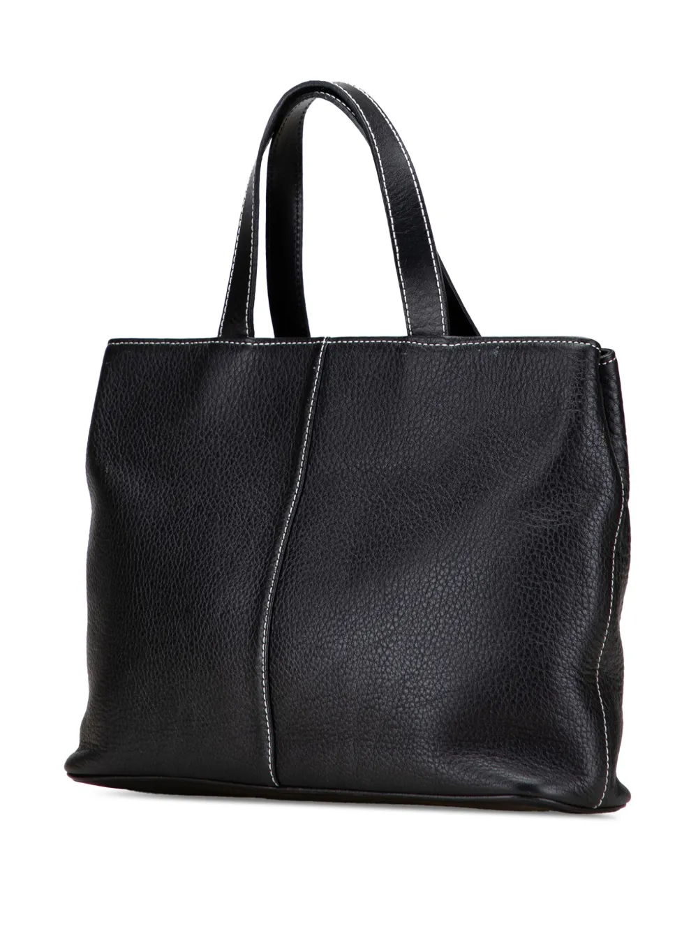 Pre-owned Burberry 20th Century Leather Tote Bag