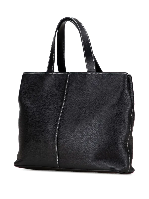 Burberry Pre-Owned 20th Century レザートートバッグ | ブラック