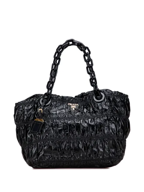 Prada Pre-Owned 2000-2025 Vernice Gaufre Shopping tote bag