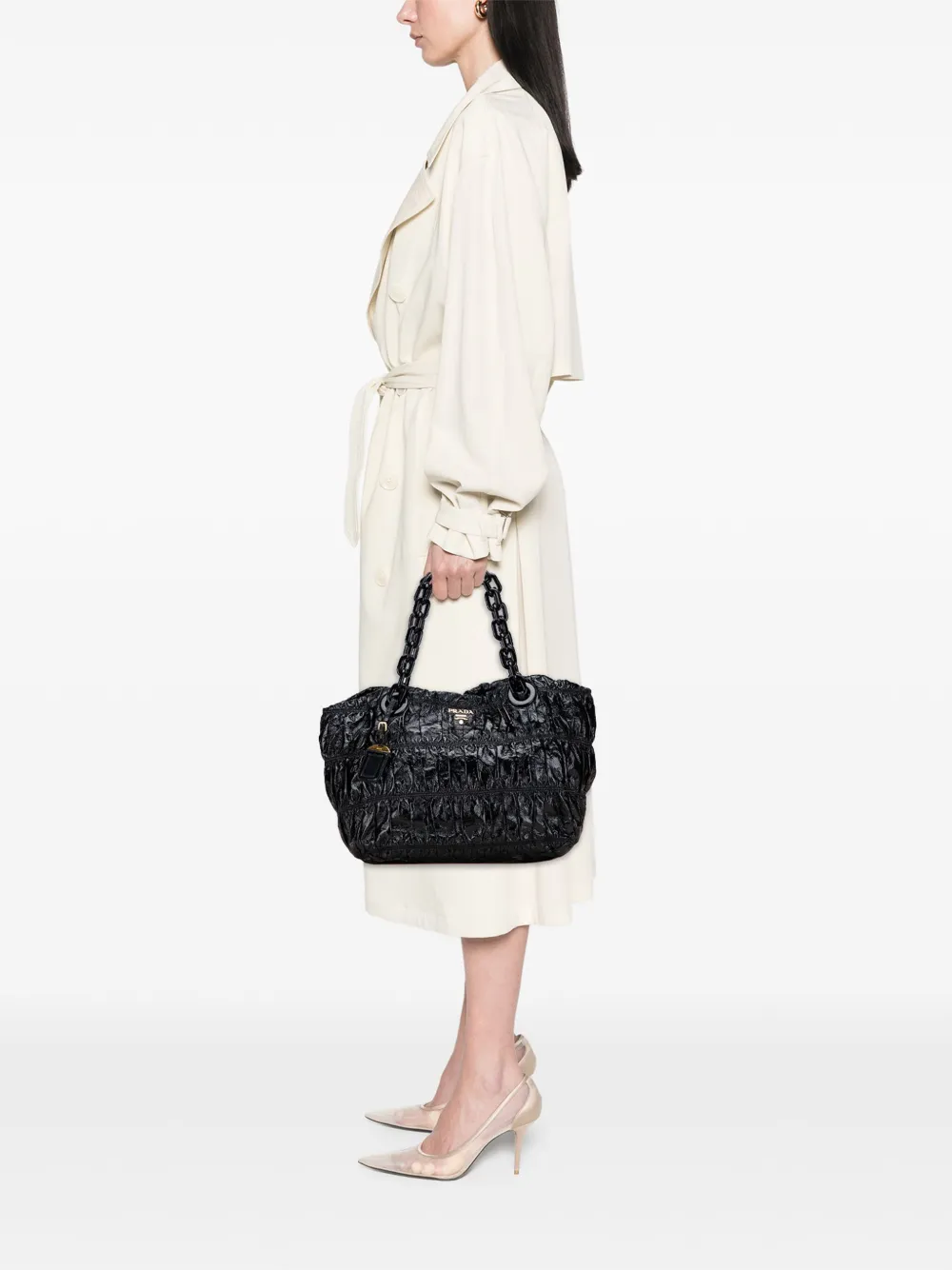 Prada Pre-Owned tote de compras Vernice Gaufre 2000-2025 | Estilos de archivo | Image 2