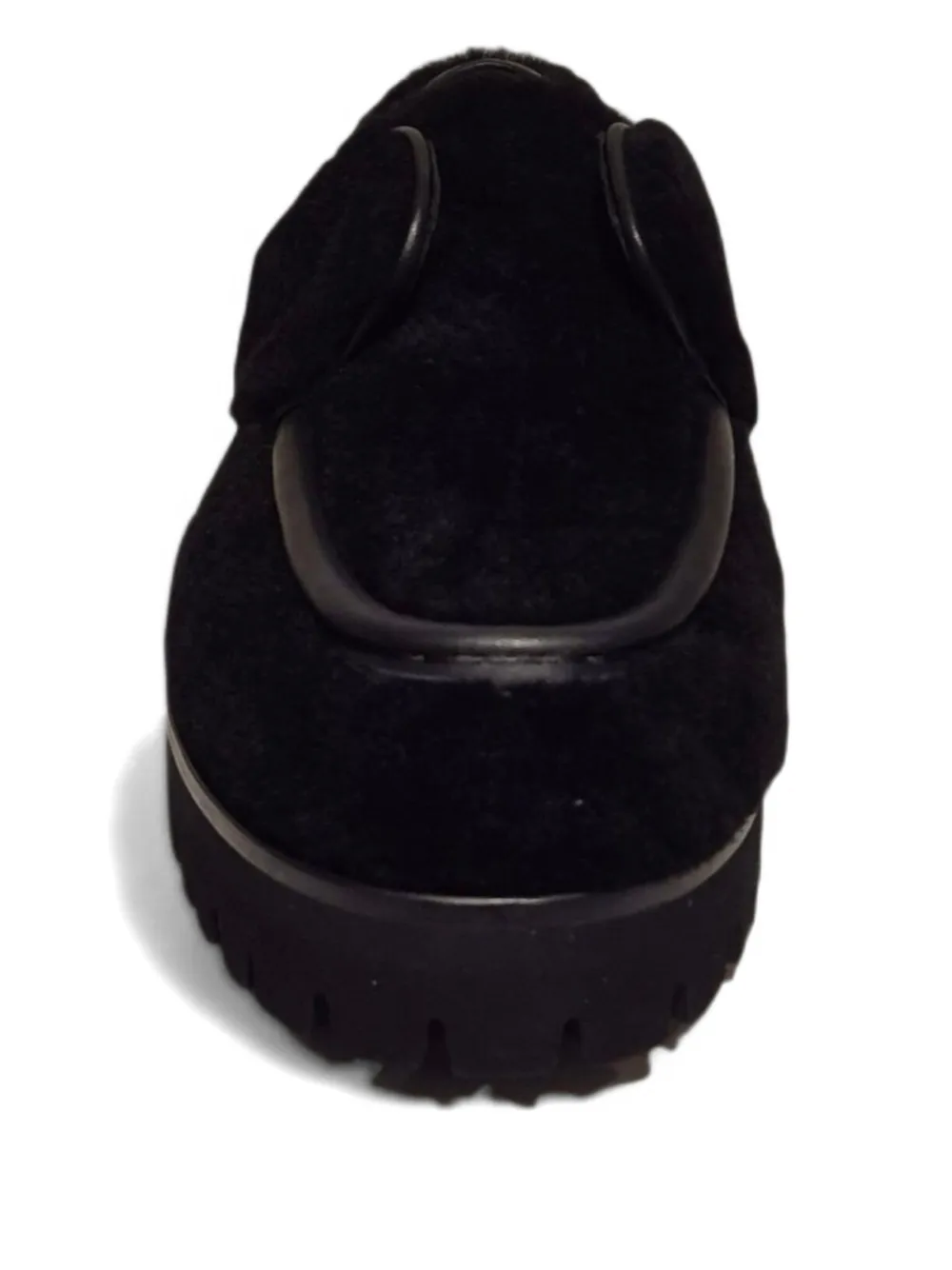Le Silla Loafers met afwerking van bont Zwart