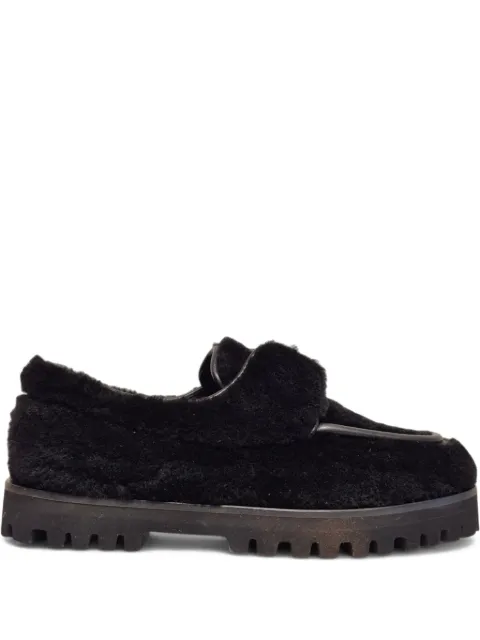 Le Silla fur trim loafers