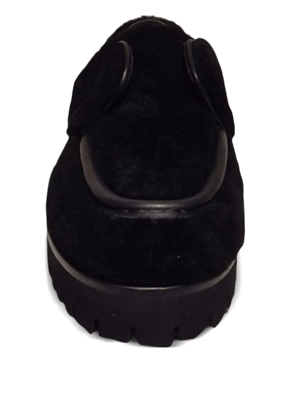 Le Silla Loafers met afwerking van bont Zwart