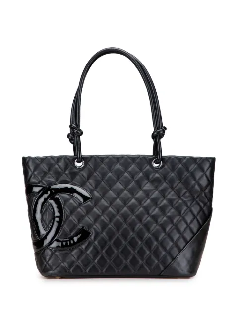 CHANEL Pre-Owned 2012 ラージ ラムスキン カンボン ライン ハンドバッグ