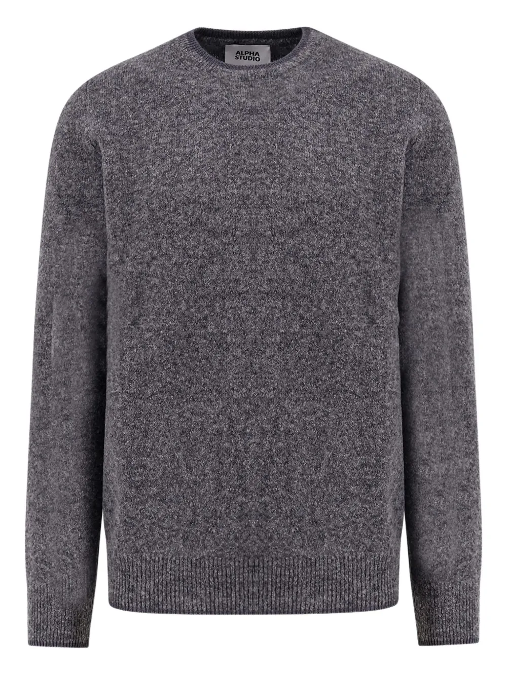 Alpha Industries Ribbed Sweater In Gray