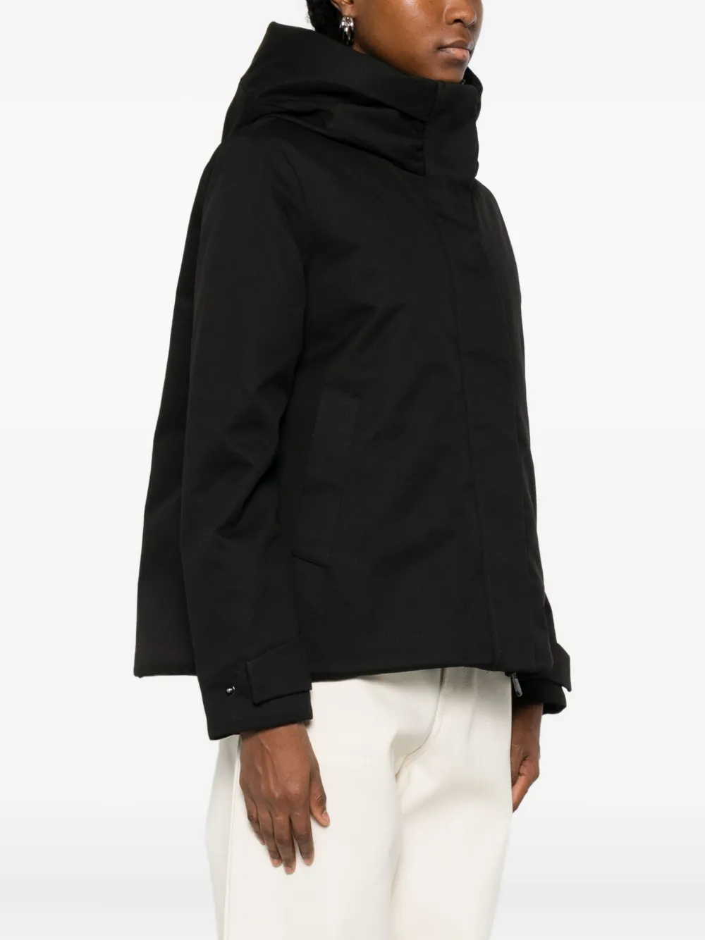 Save The Duck Hooded Jacket In Black