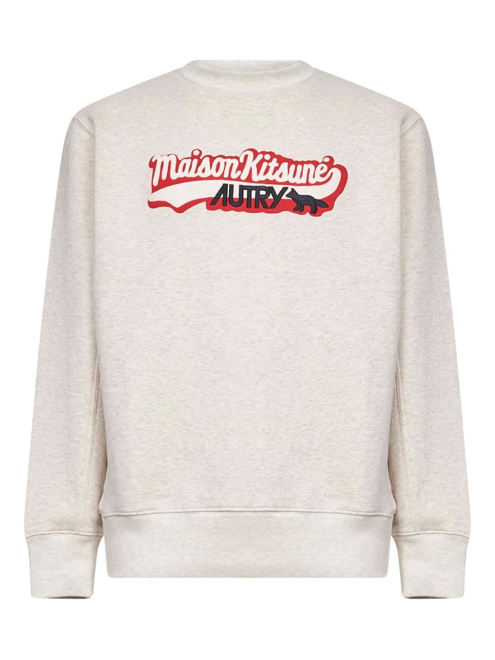 Autry Maison Kitsuné crew-neck sweater | Grey | Image 1