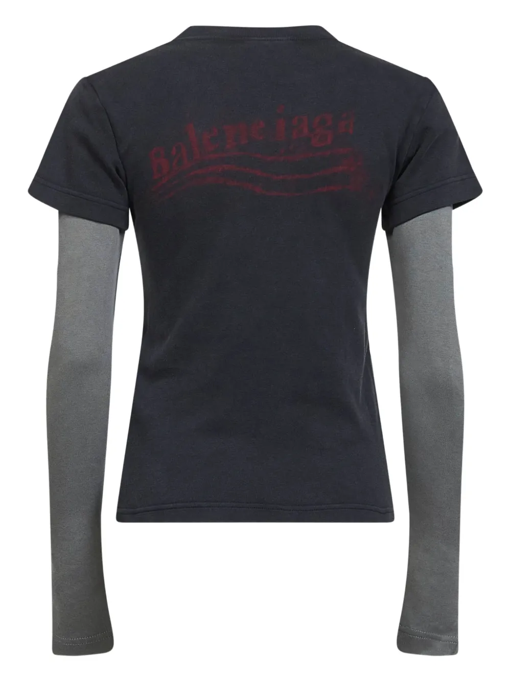 Balenciaga playera de algodón con motivo trompe l'oeil | Playeras y jerséis | Image 2