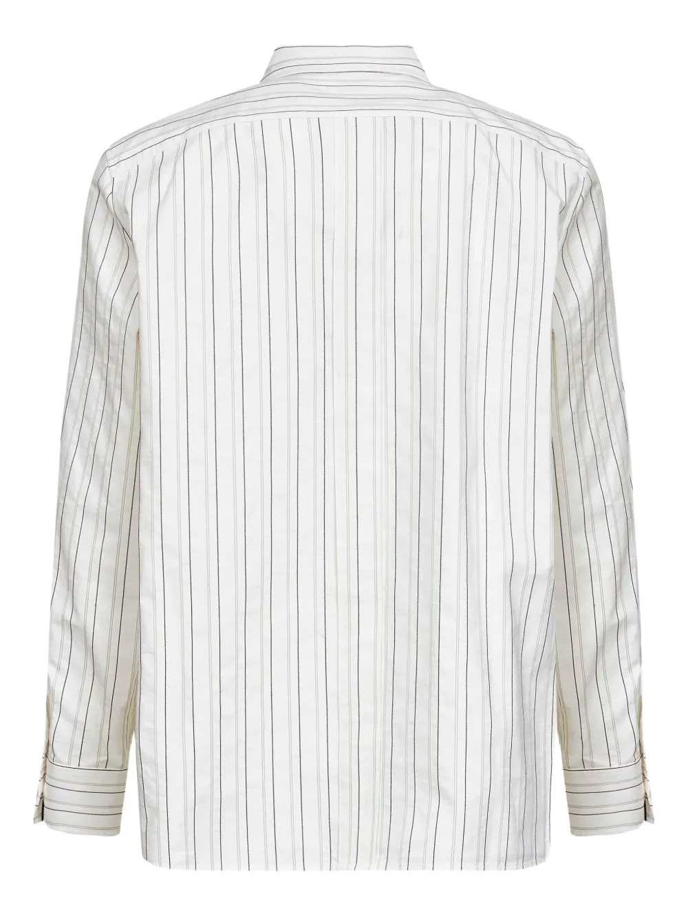 Saint Laurent cassandre striped shirt - Wit