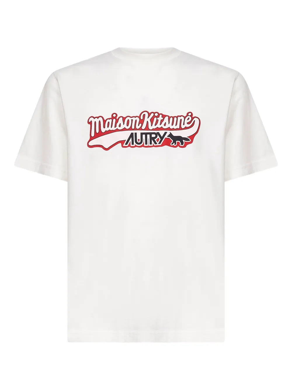 Autry Maison Kitsuné logo-lettering T-shirt | White | Image 1