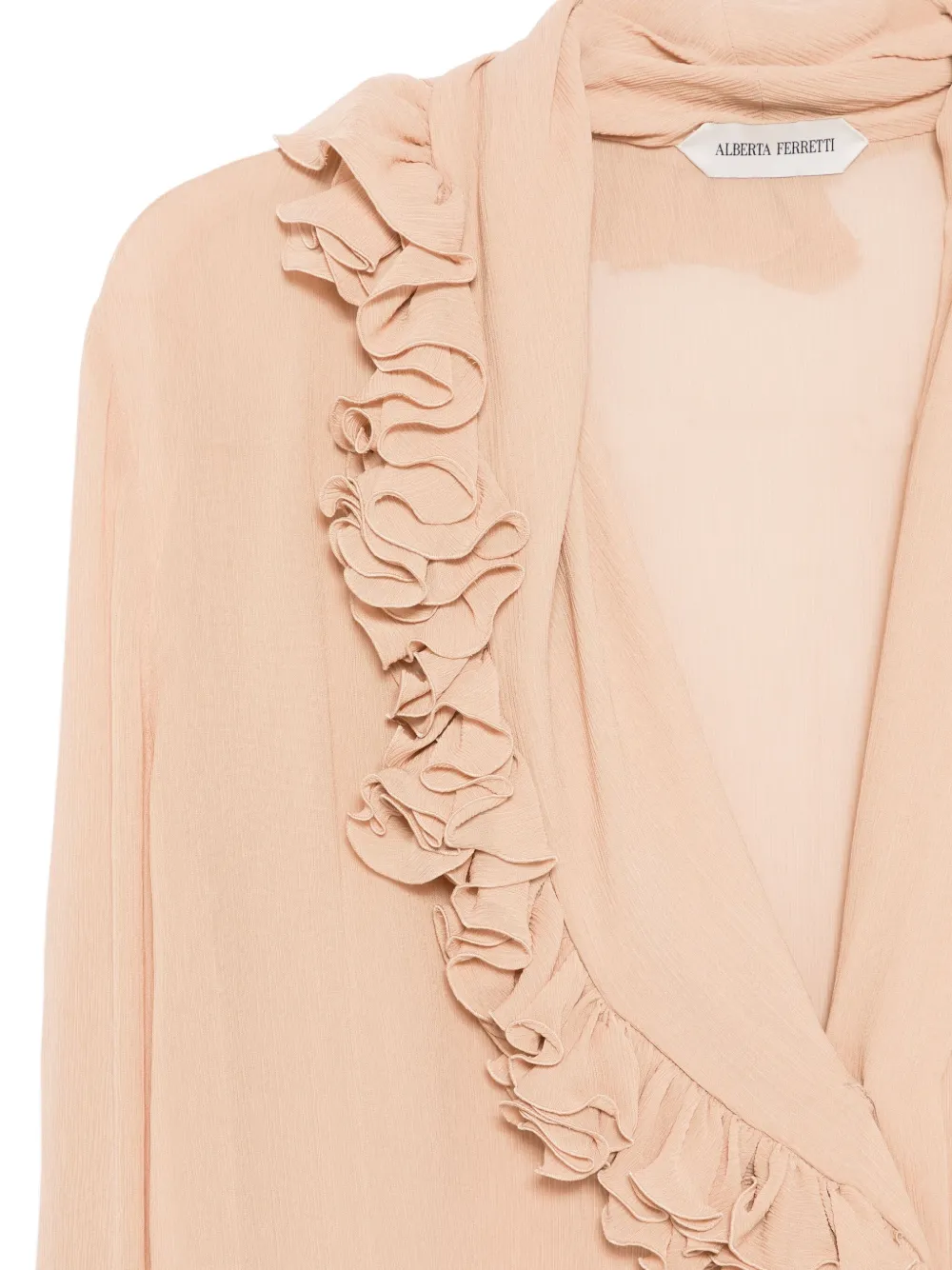 Alberta Ferretti Shirt met ruches Roze