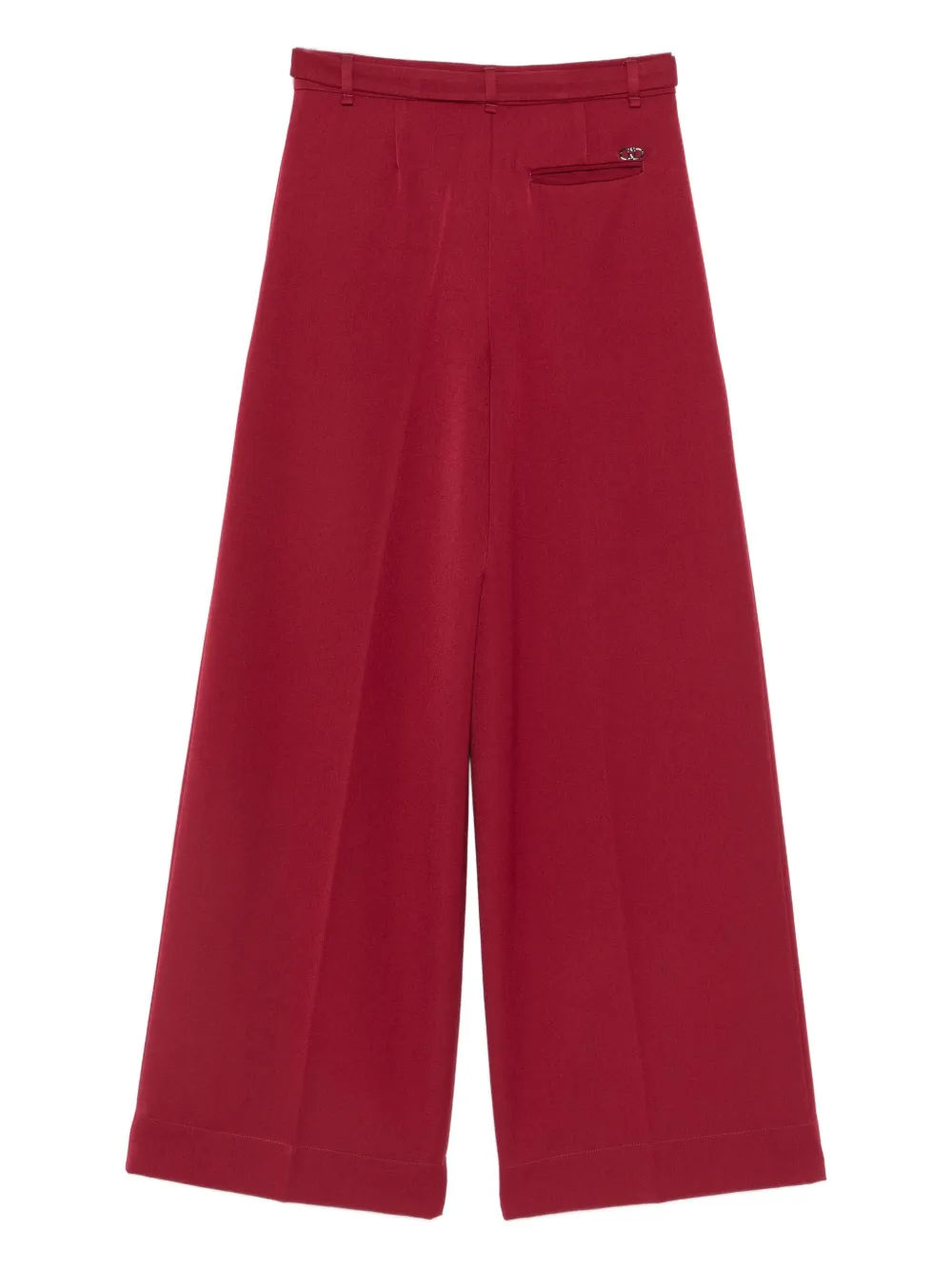 LIU JO belt-embellished trousers - Rood