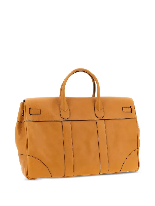 Brunello Cucinelli レザーダッフルバッグ | ブラウン | FARFETCH JP