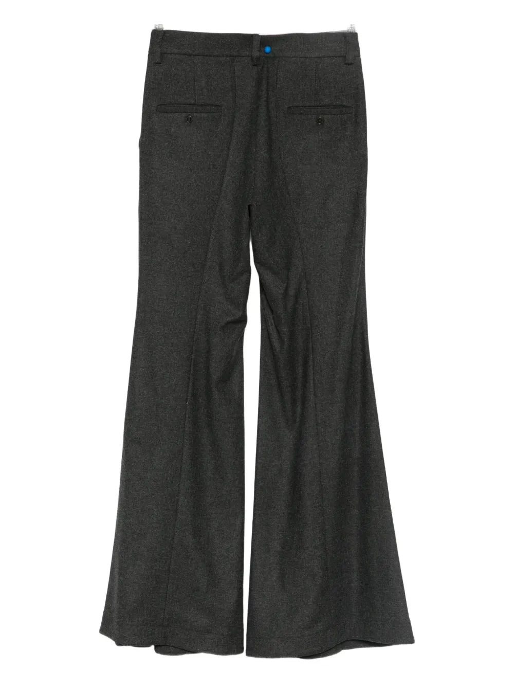 Alysi pleat-detail trousers - Zwart