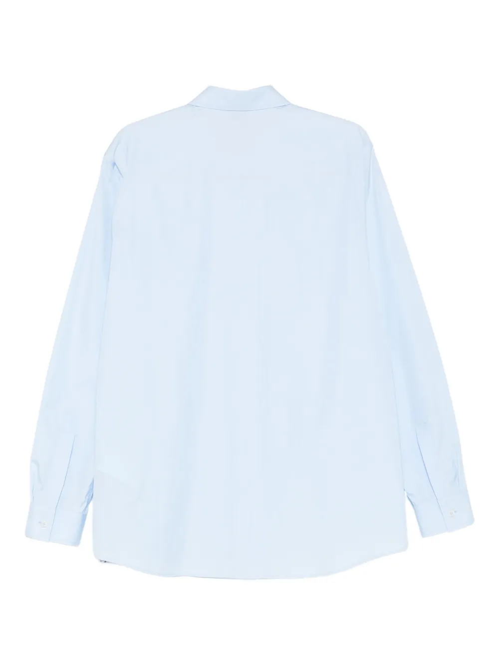 Moschino logo-tag shirt - Blauw