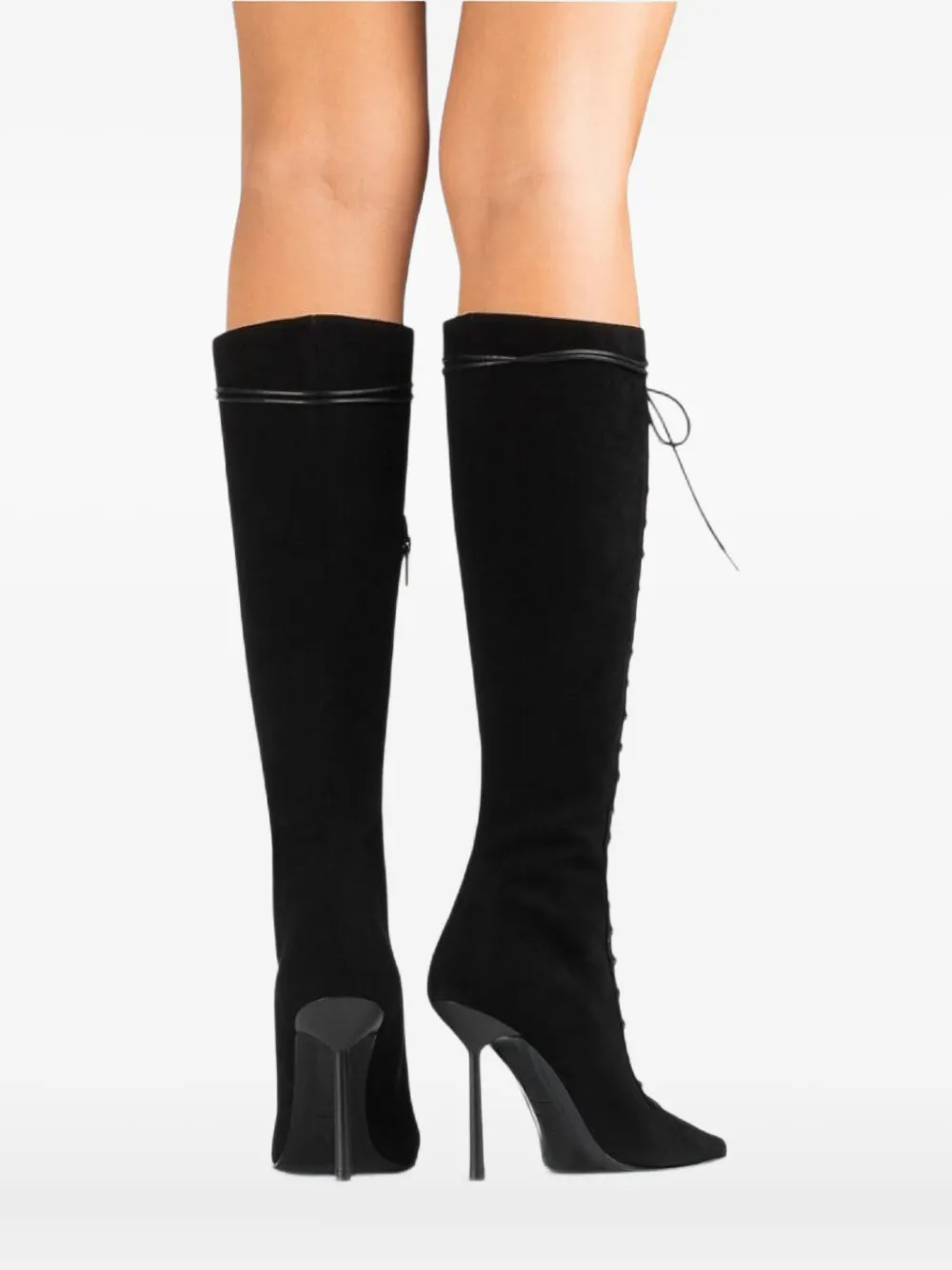 Le Silla Veterlaarzen met puntige neus Zwart