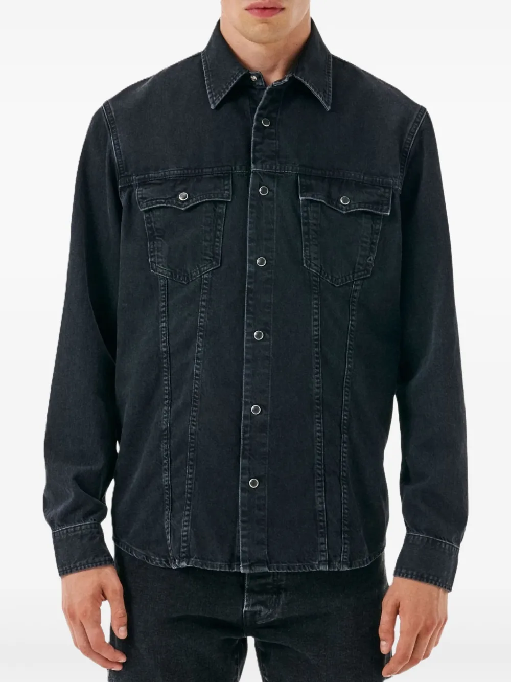 Cycle camisa con botón en el bolsillo | negro | Image 1