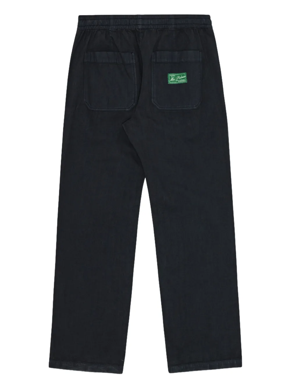 Palmes Straight broek Zwart