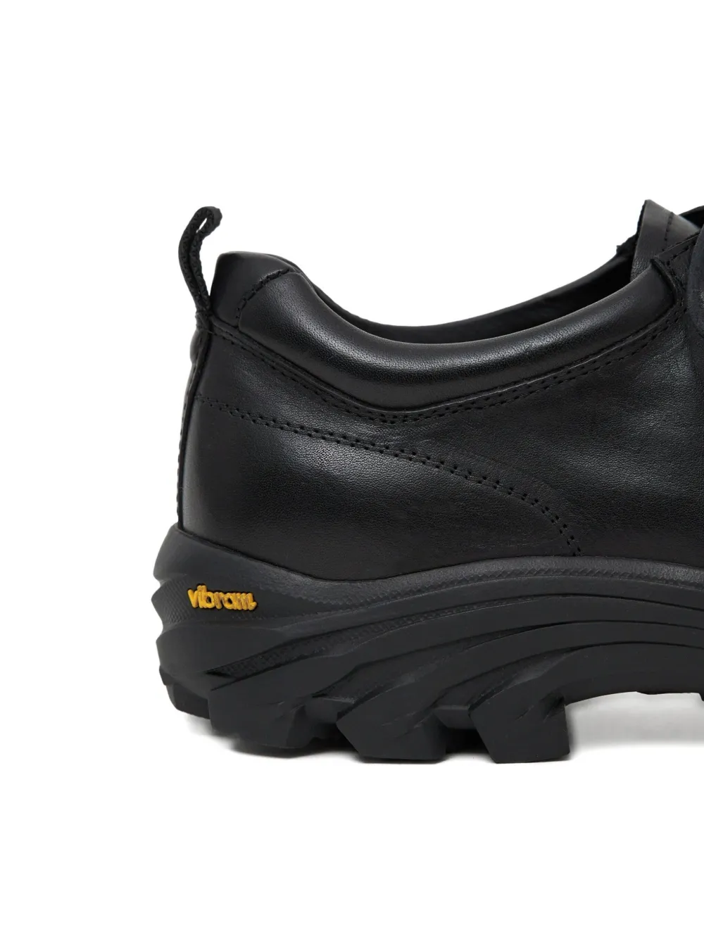 Paracia Calfskin Lace-up Trainers In Black