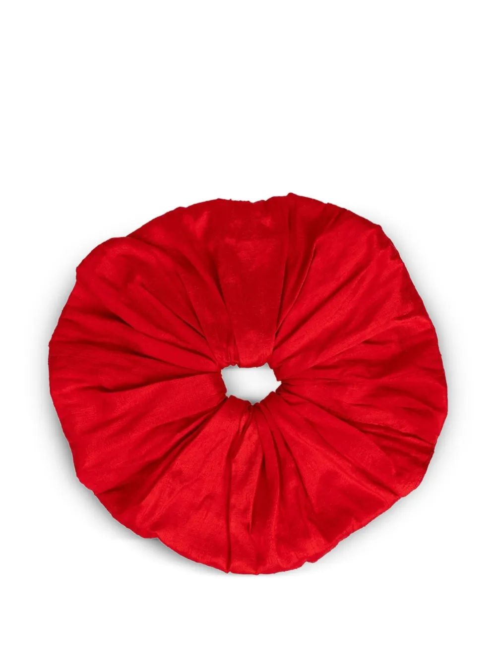 Hai Dupion Silk Scrunchie In Red
