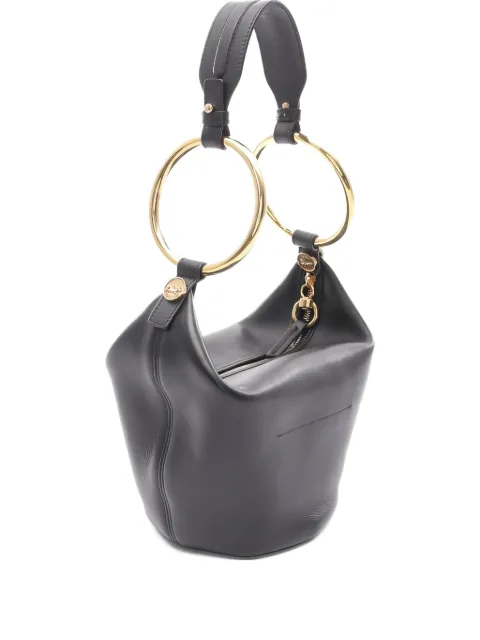 Chloé Pre-Owned 2020s ring-detail leather mini bag