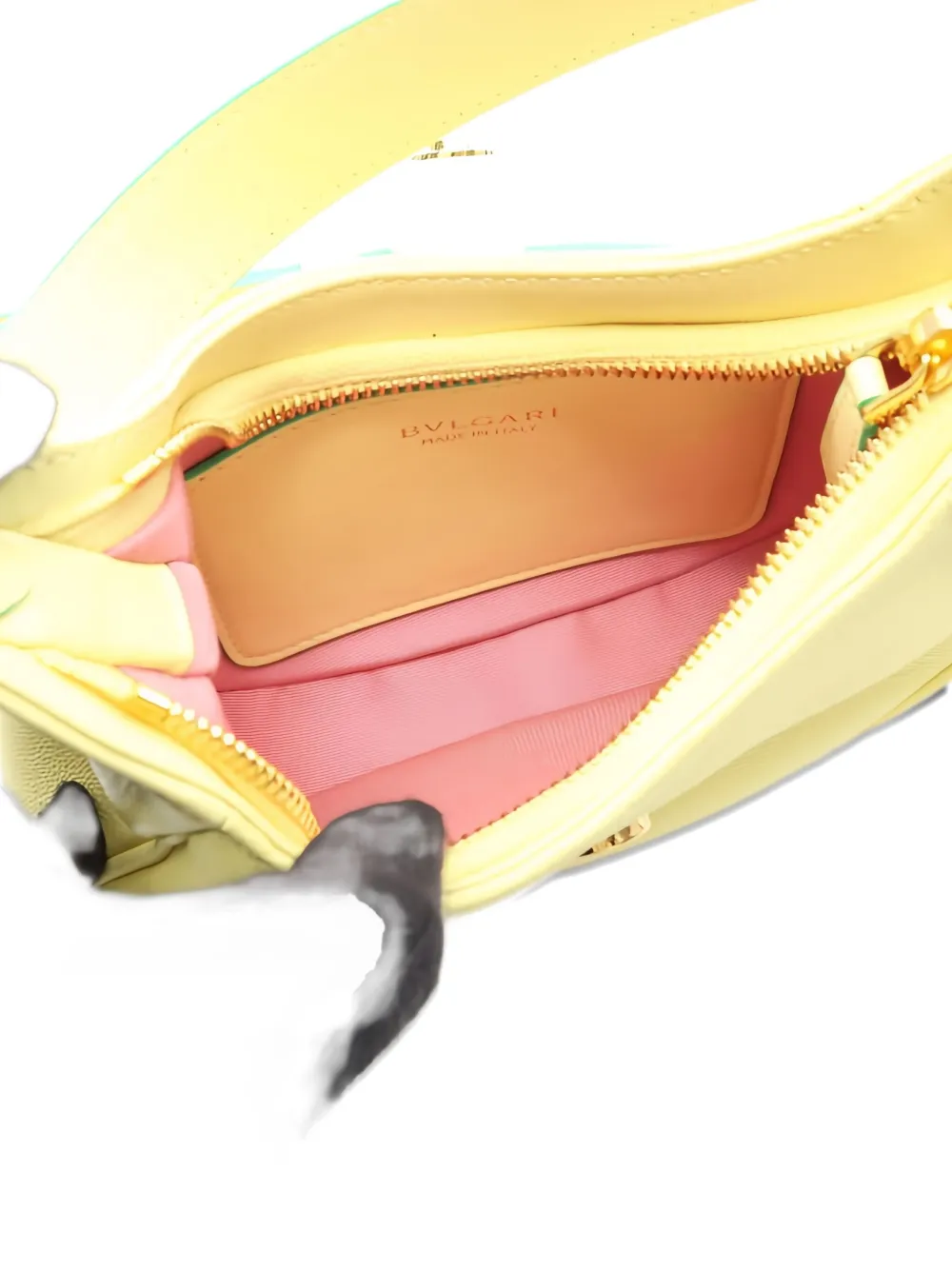 Pre-owned Bvlgari 2010s Serpenti Ellipse Handbag In Yellow