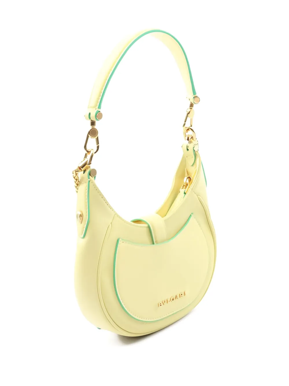 Pre-owned Bvlgari 2010s Serpenti Ellipse Handbag In Yellow