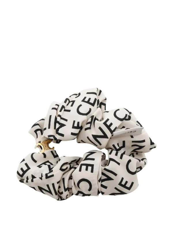 Celine Pre-Owned 2010s Triomphe logo-print Scrunchie  display picture 2