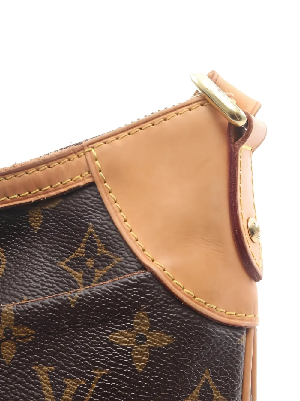 Pre-owned Louis Vuitton 2010 Odéon Pm Shoulder Bag In Brown