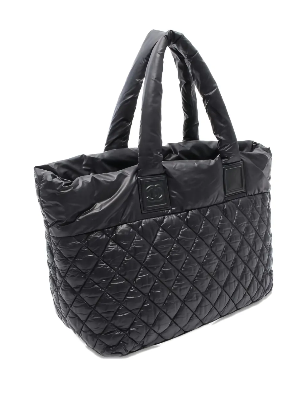 CHANEL Pre-Owned 2012 Coco Coon MM gewatteerde shopper - Zwart