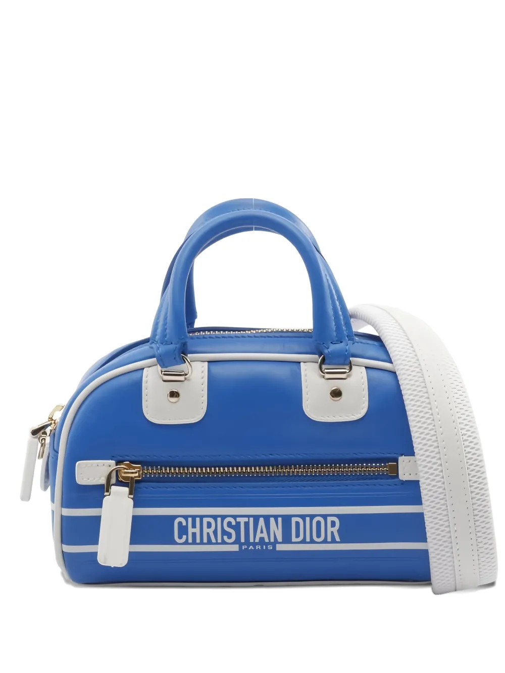Christian Dior Pre-Owned 2010 vibe mini bowling handbag - Blu