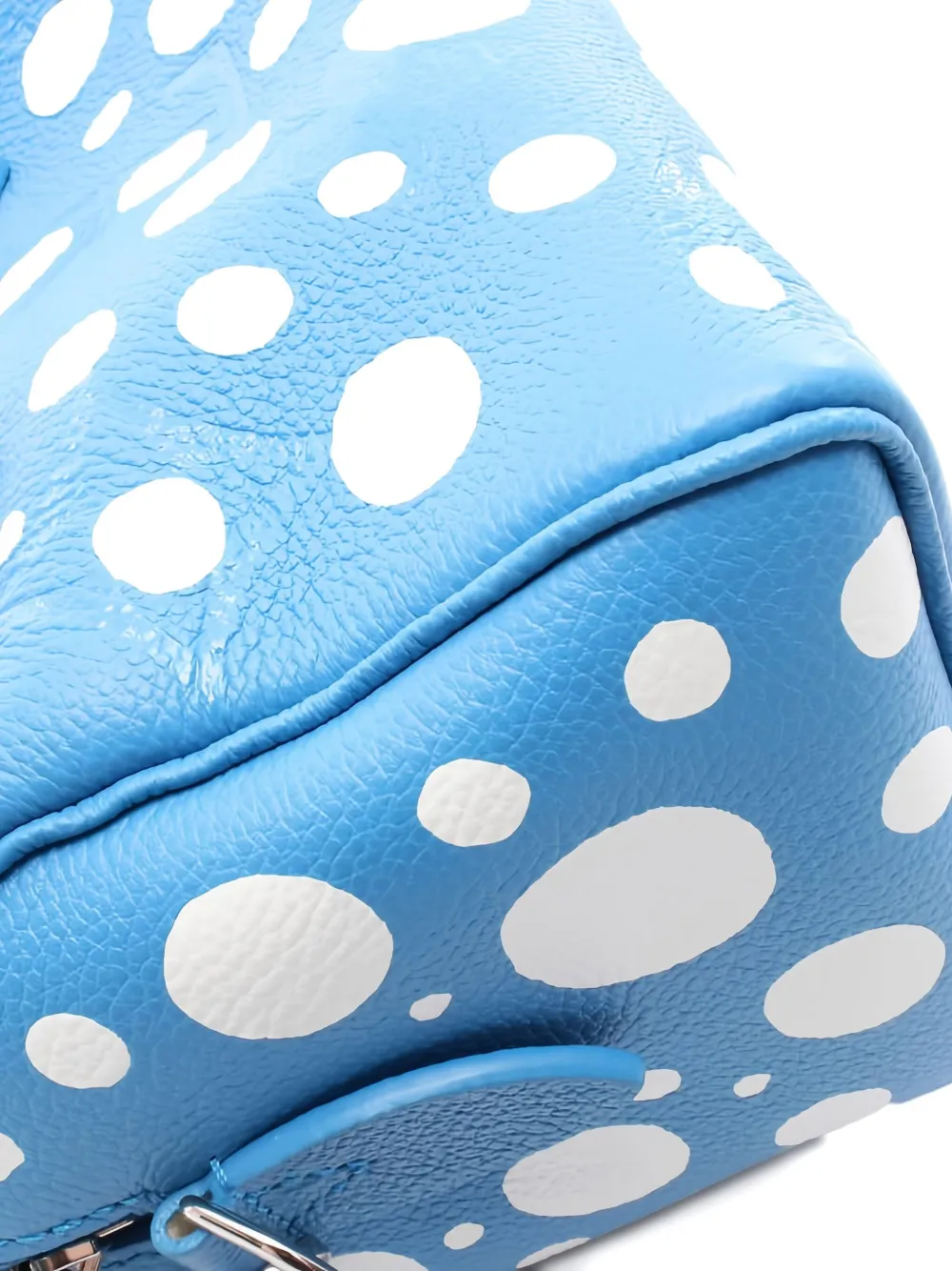 Pre-owned Louis Vuitton 2010 Yayoi Kusama Speedy Bandouliere 20 Infinity Dot Handbag In Blue